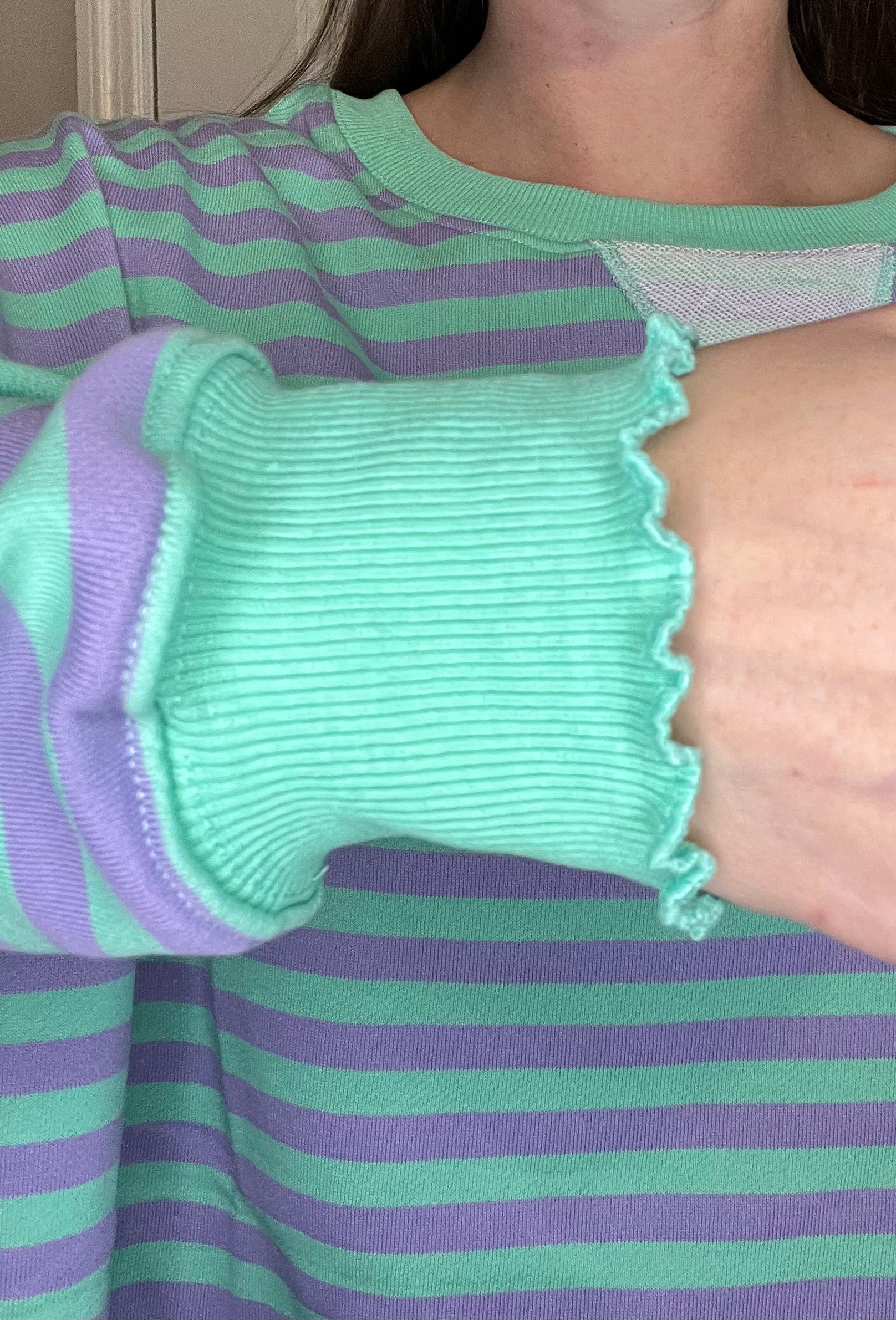 Cropped Stripped Sweater