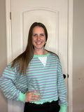 Cropped Stripped Sweater