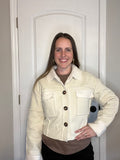 Cropped Corduroy Jacket