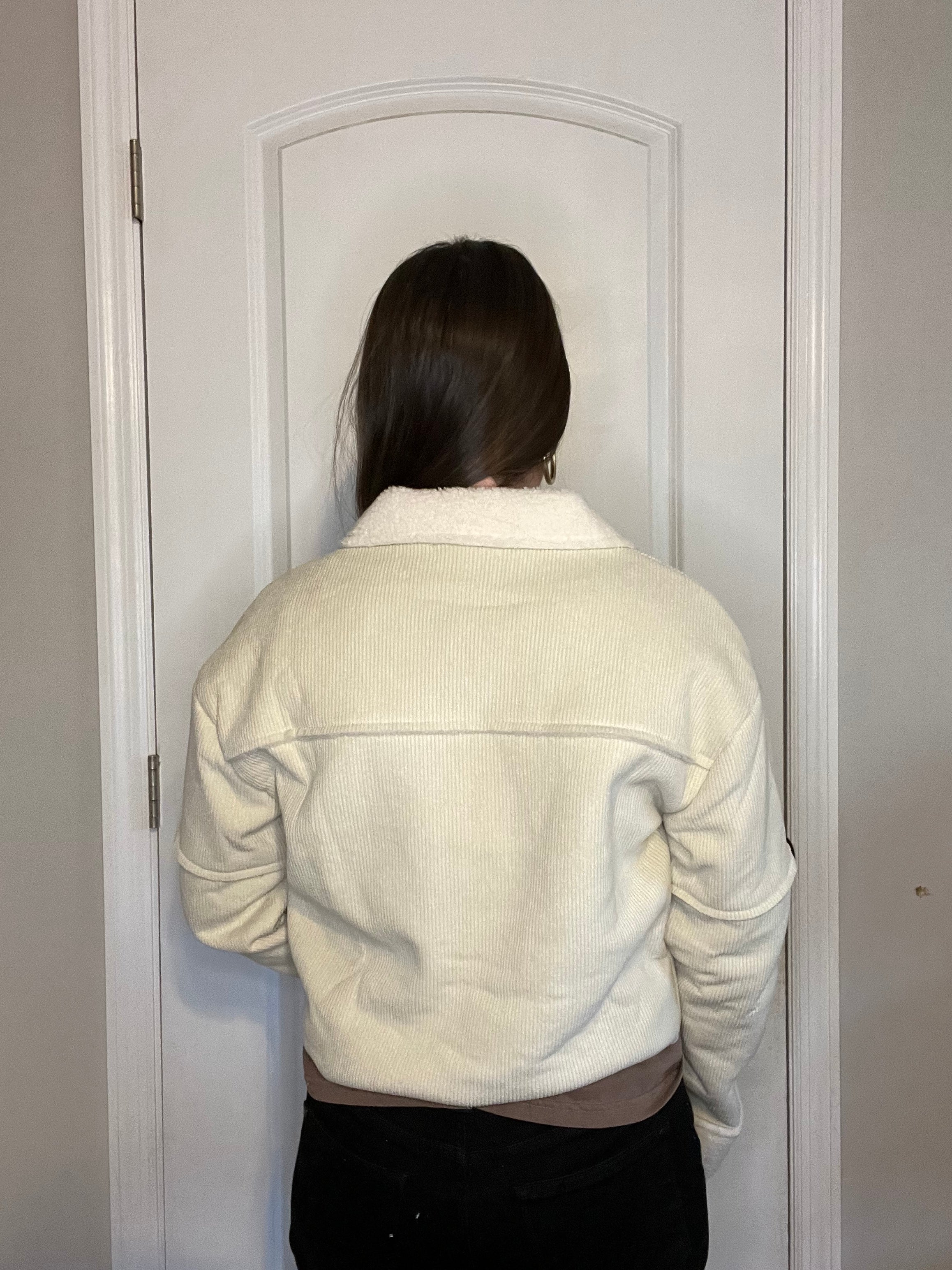 Cropped Corduroy Jacket
