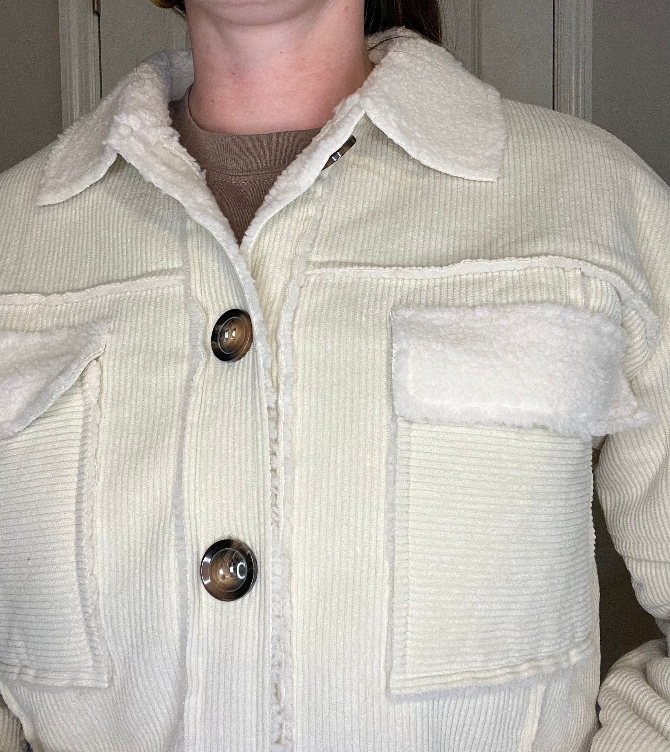 Cropped Corduroy Jacket