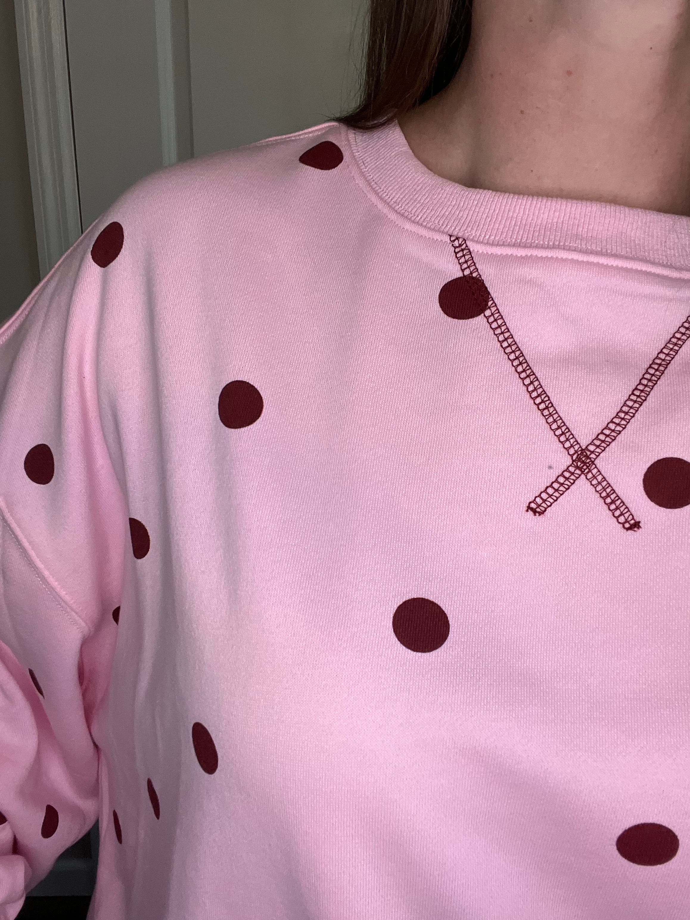 Polka Dot French Terry Top