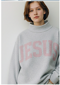 JESUS & GOD IS GOOD Reversible Mockneck Sweatshirt