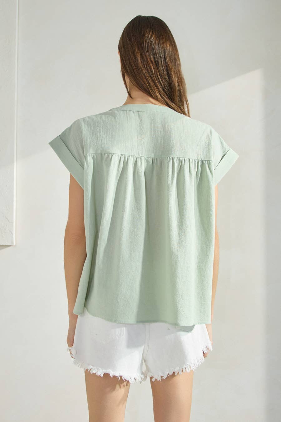 Green Embroidered Top